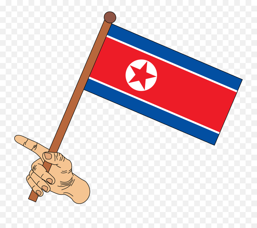 Flag North Korea - North Korea Flag Transparent Emoji,Korean Flag Png