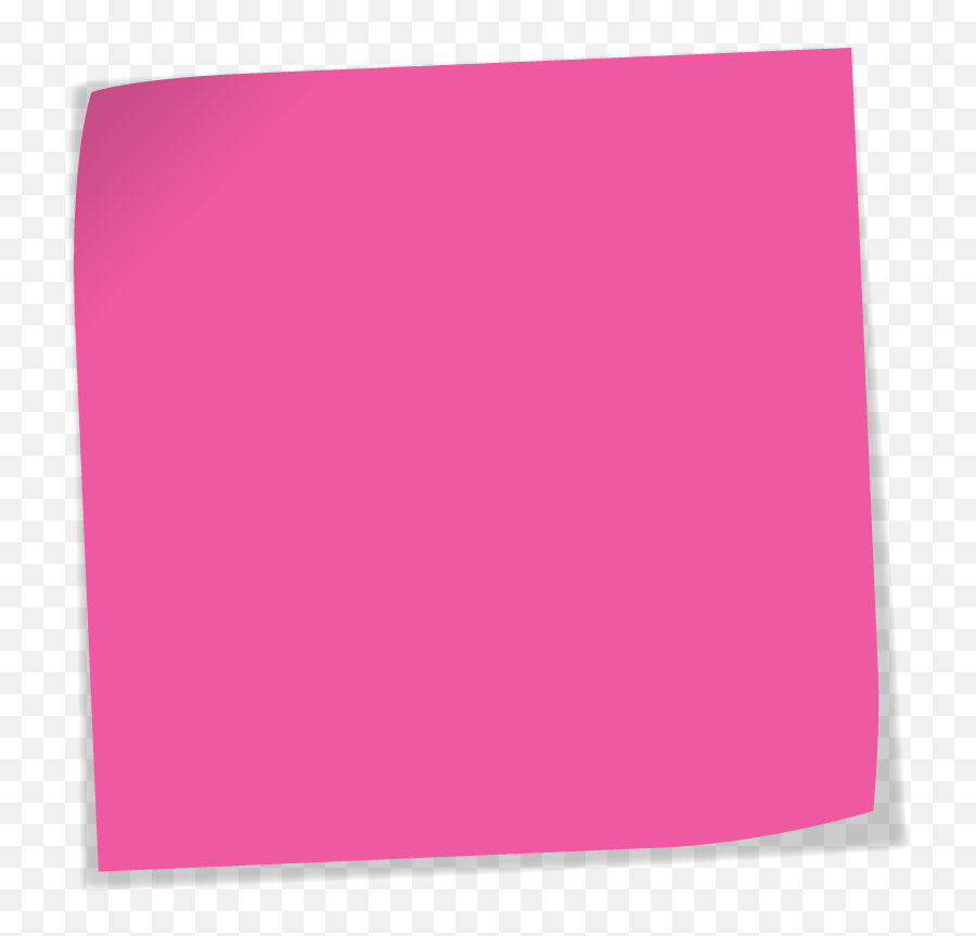 Note Png - Pink Sticky Note Transparent Background Emoji,Post It Note Clipart