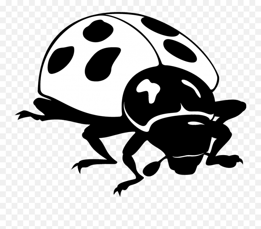 Ladybug Clipart Emoji,Jump Clipart Black And White