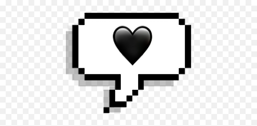 Heart Text Emoji Black Tumblr Png Sticker By Tumblr,Tumblr Png Black