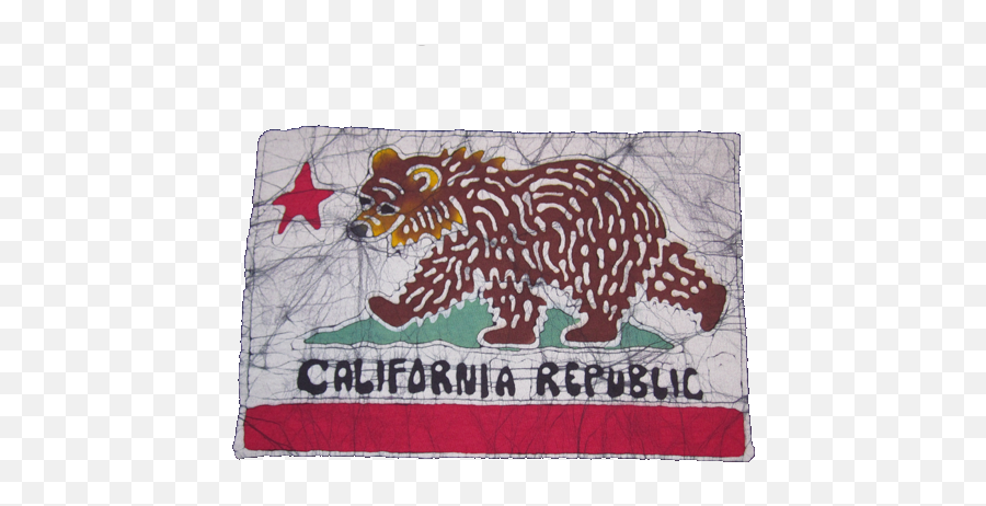 Bear Flag Museum Tie Dyed California Bear Flag Emoji,California Flag Png