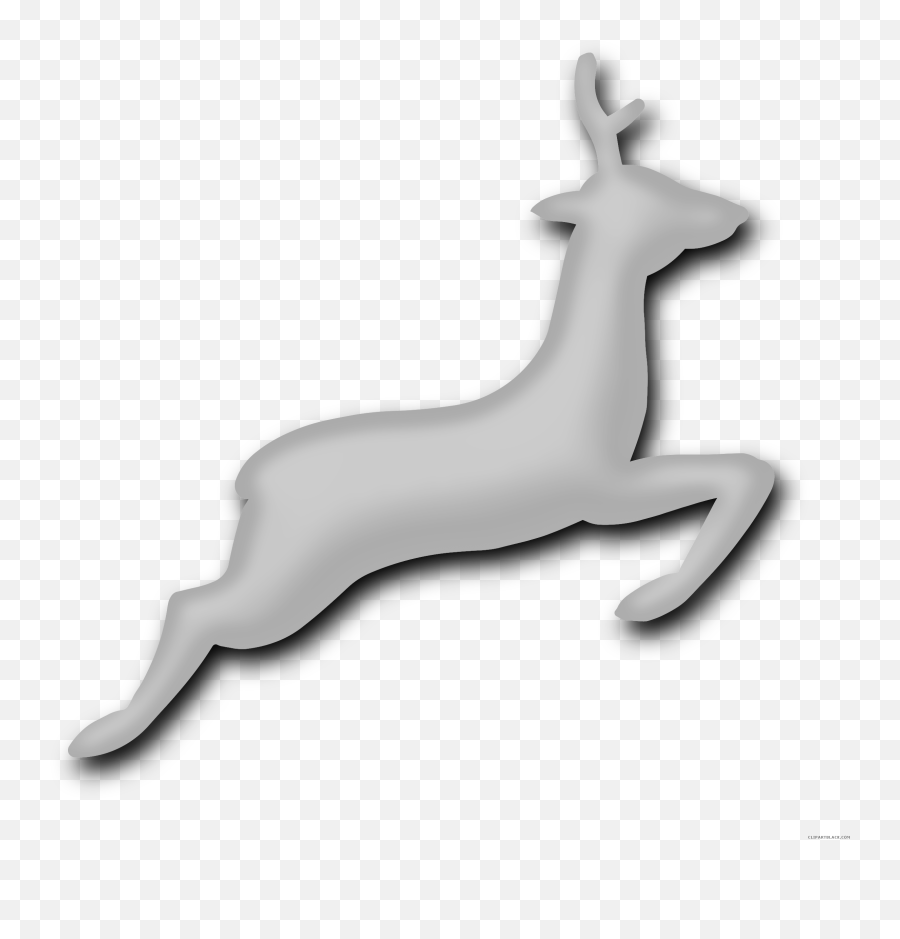Deer Running Animal Free Black White Clipart Images - Deer Animal Figure Emoji,Deer Clipart Black And White
