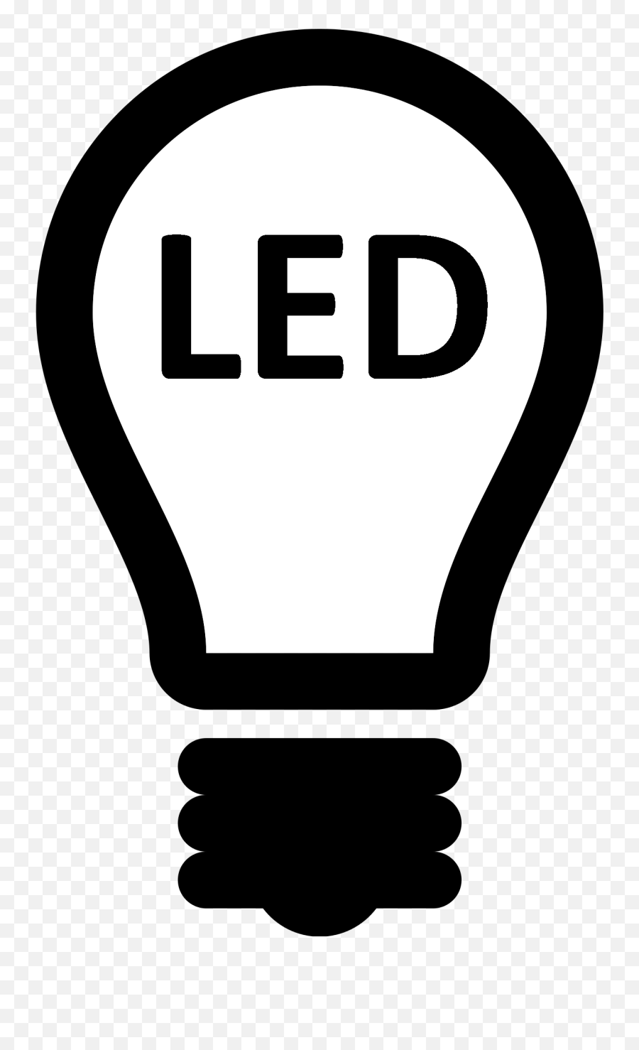 Led Light Bulb - Led Bulb Logo Png Emoji,Light Bulb Logo