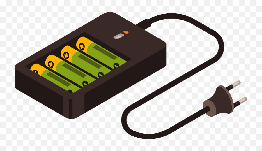 Battery Charger Clipart - Batteries And Charger Clipart Emoji,Battery Clipart