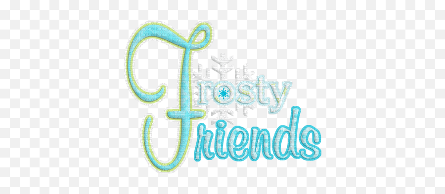 Logo Text Frosty Friends - Dot Emoji,Friends Logo Font