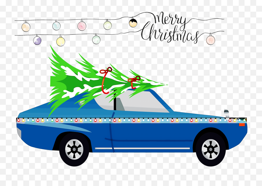 Christmas Car Transparent Png Arts - Automotive Paint Emoji,Car Transparent Background