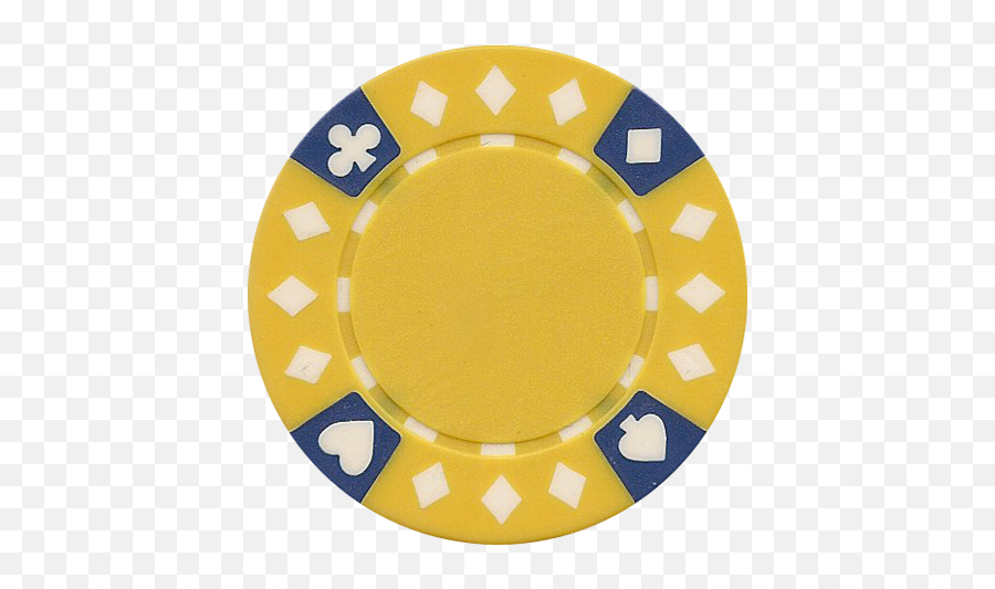 Clay Composite Tri Color Diamond Suited - Yellow Casino Chip Png Emoji,Poker Chip Png