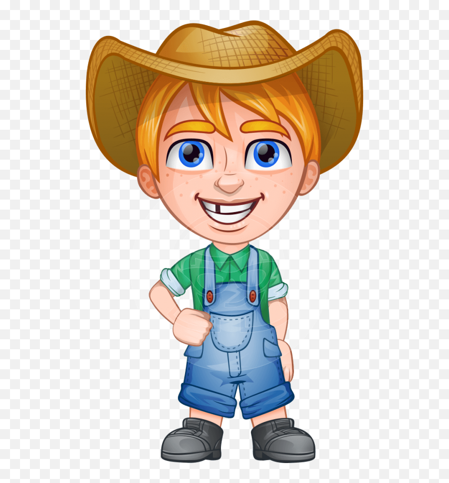 Download Farmer Png - Cartoon Characters In Farm Emoji,Farmer Png