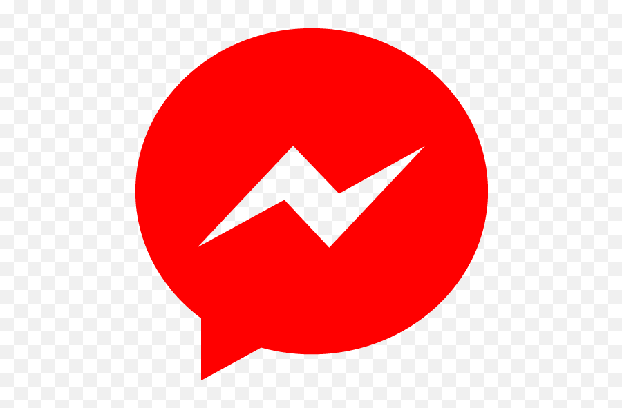 Red Messenger Icon - Red Messenger Logo Emoji,Messenger Logo
