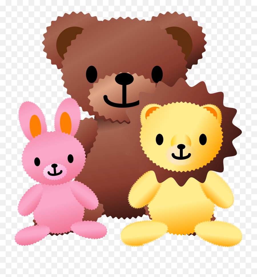 Stuffed Toys Clipart - Animals Soft Toys Clipart Emoji,Toys Clipart