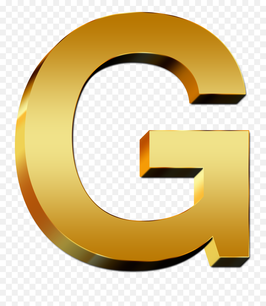 Letter G Png - Letter G Gold Png Emoji,G&w Logo