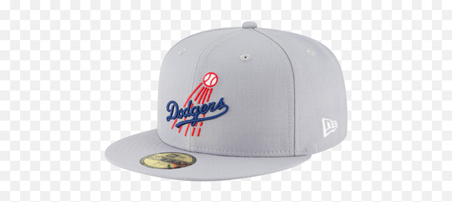 New Era Mlb 59fifty Cooperstown Wool - Grey Dodgers Hat Emoji,Nfl Logo Hats