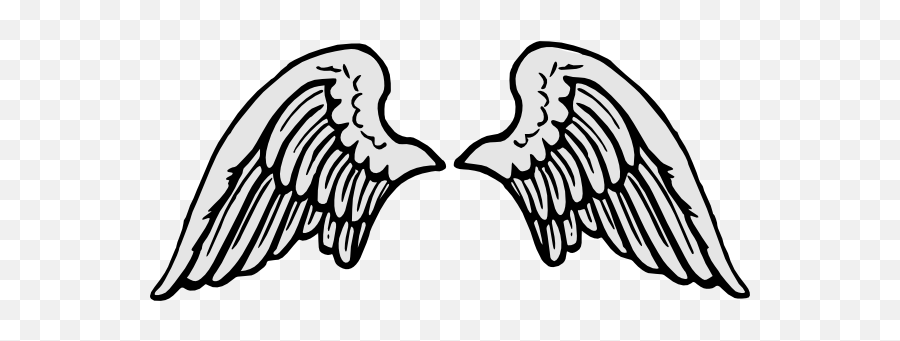 Download Angel Wings Clipart - Clip Art Angel Wings Transparent Emoji,Wings Clipart