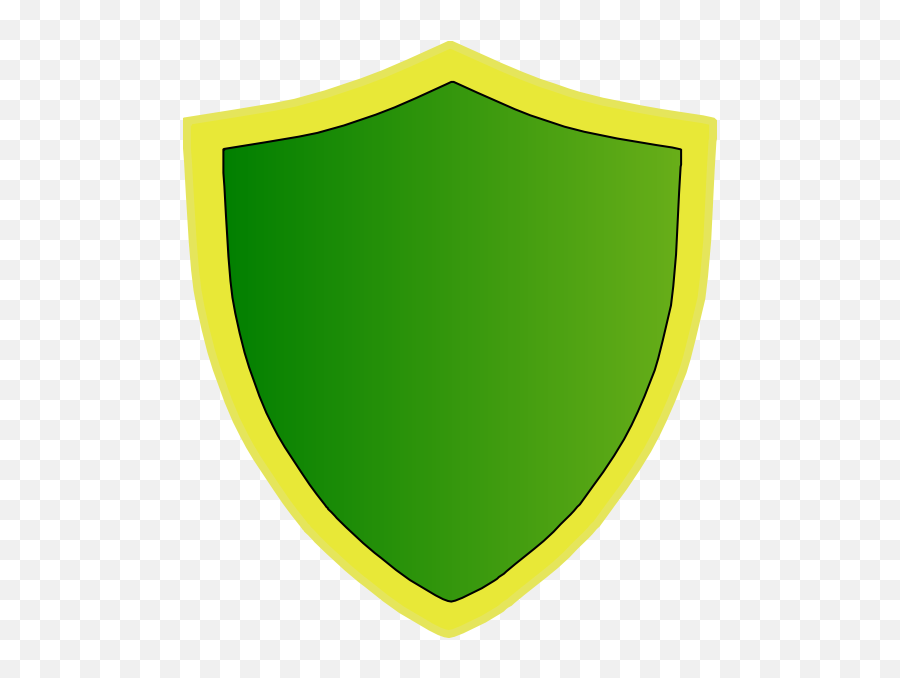 Green Shield Clip Art At Clkercom - Vector Clip Art Online Shield Logo Green Emoji,Shiled Clipart