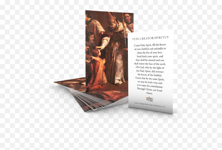 Come Holy Spirit Prayer Cards Pack Of 20 - Seven Sacraments Confirmation Emoji,Holy Spirit Png