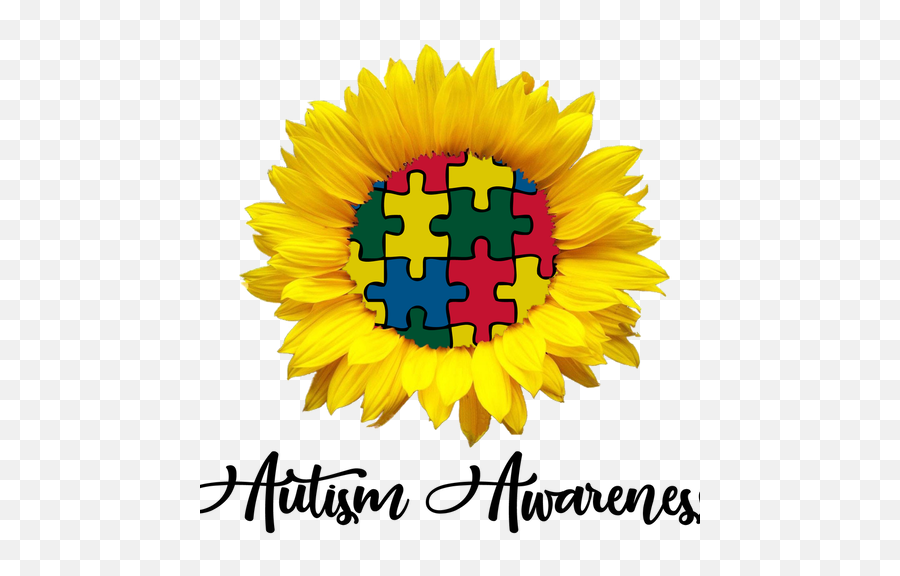 Download Sunflower Autism Awareness Ladies Long Sleeve - Free Download Of Autism Emoji,Autism Clipart
