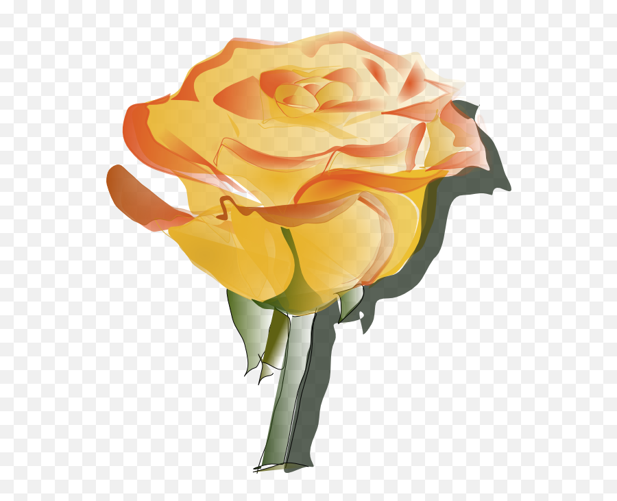 Library Of Yellow Rose Friendship - Cartoon Yellow Rose Png Emoji,Friendship Clipart