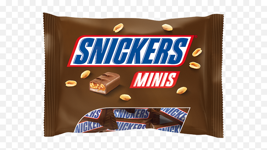 Snickers Mini - Snickers Mini Chocolate Bag 150g 634x448 Emoji,Snickers Transparent
