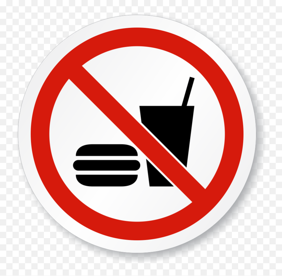 No Eating Sign Printable 35 Images No Or Sign D5735 Pin Emoji,Prohibited Sign Png