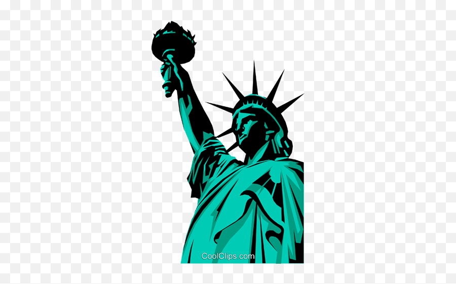 Statue Of Liberty Royalty Free Vector Clip Art Illustration - Estátua Da Liberdade Art Emoji,Statue Of Liberty Clipart