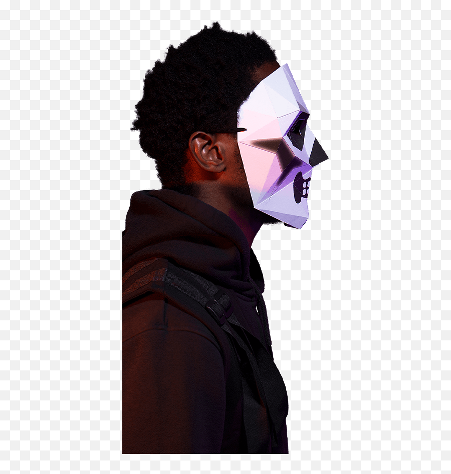 Skull Trooper Cosplay Papercraft Mask - Fortnite Emoji,Fortnite Skull Trooper Png