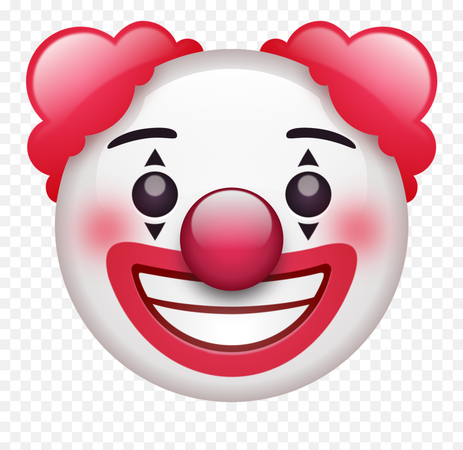 Clown Emoji Happy - Clown Emoji,Clown Emoji Png