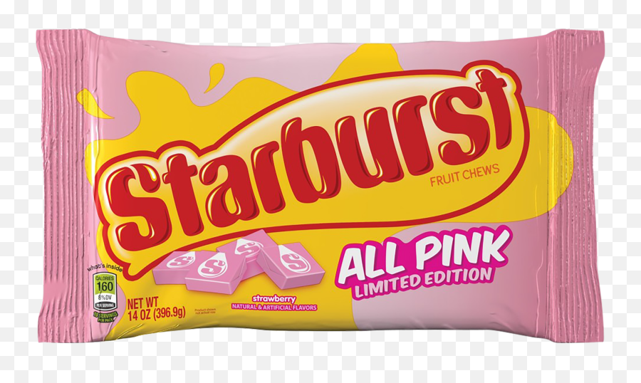 Starburst All Pink Strawberry Fruit Chews Limited Edition 14 Oz - Starburst All Pink Emoji,Starburst Png