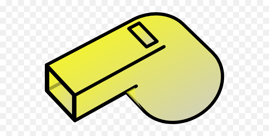 Yellow Whistle Clip Art At Clker - Yellow Whistle Clipart Emoji,Whistle Clipart