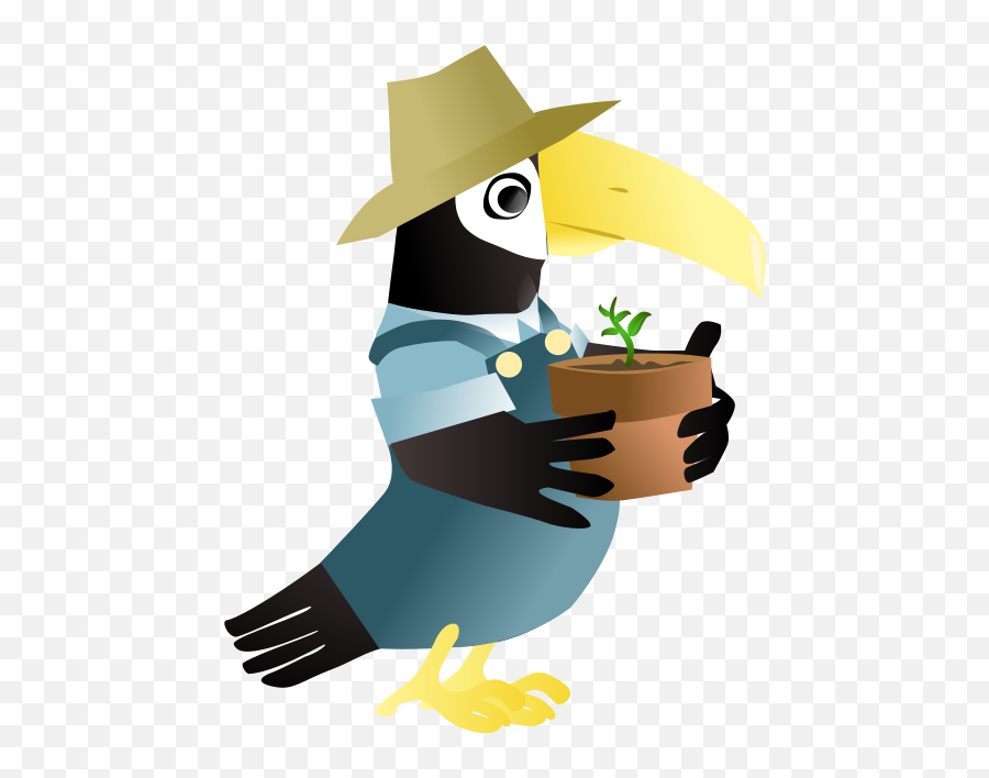 Toucan In The Garden - Animal Gardener Emoji,Toucan Clipart