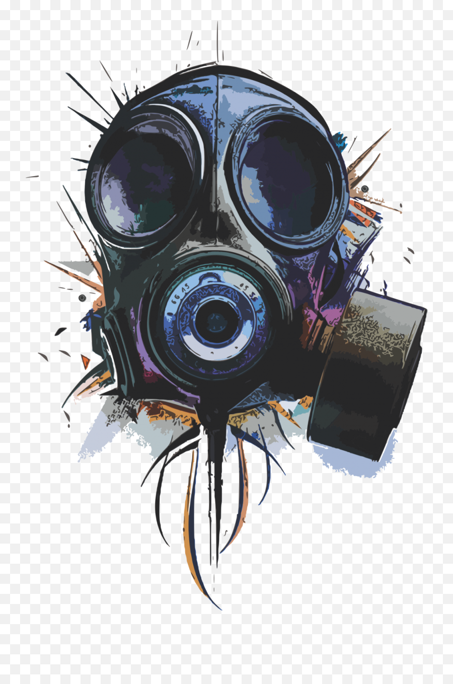 Skull Gas Mask Png - Scary Emoji,Gas Mask Png