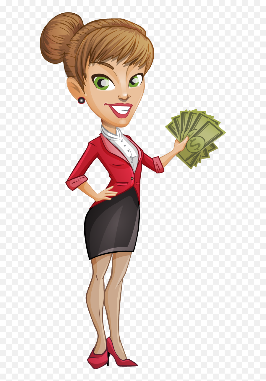 Female Clipart Business Person Female Business Person - Cartoon Business Woman Transparent Emoji,Female Clipart