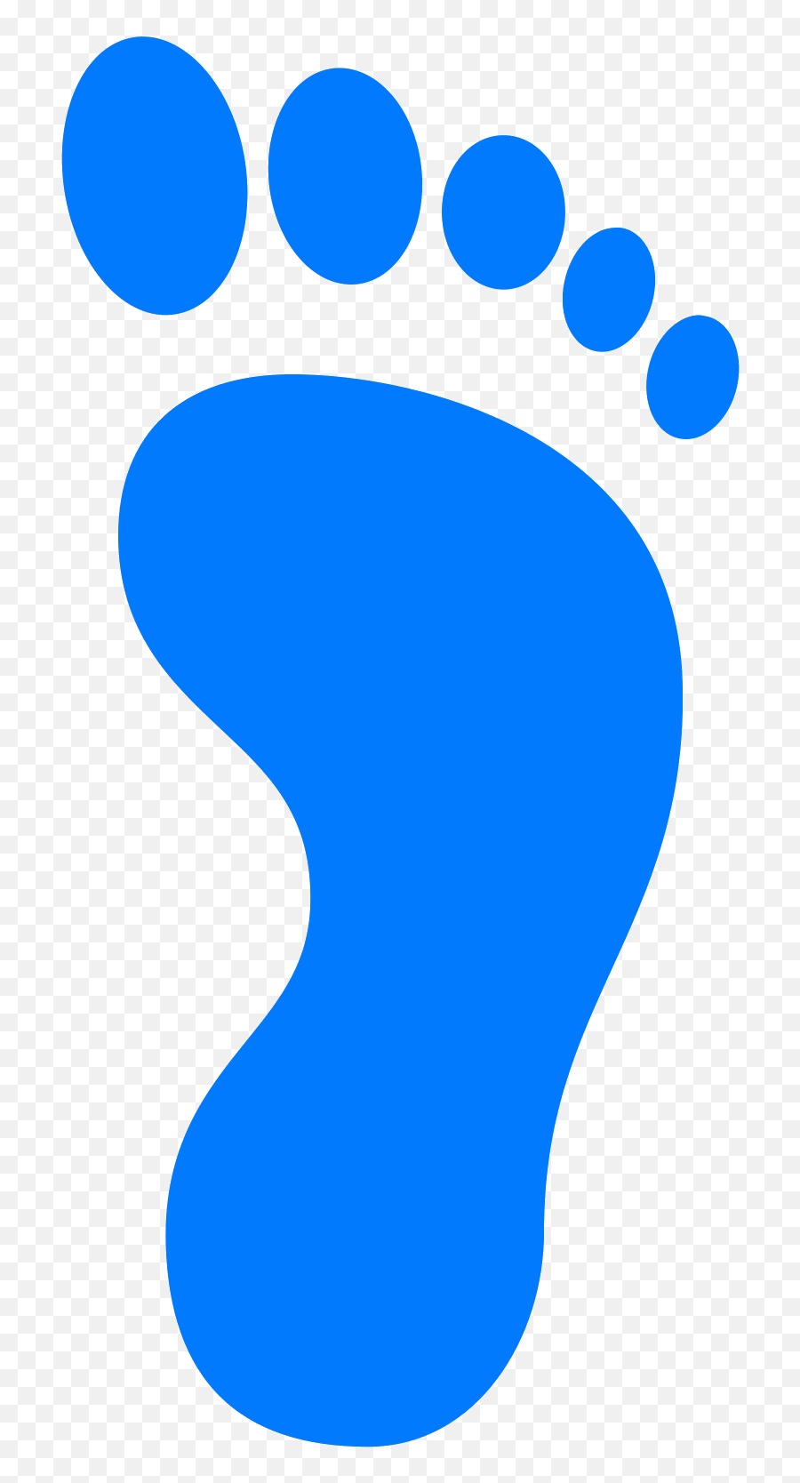 Download Blue Footprint Png Clip - Foot Print Clip Art Emoji,Footprint Png