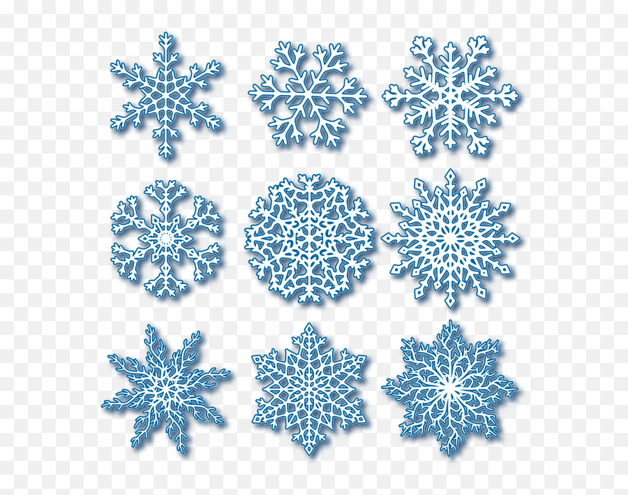 Euclidean Vector Snowflake Png Free - Portable Network Graphics Emoji,Snowflakes Png