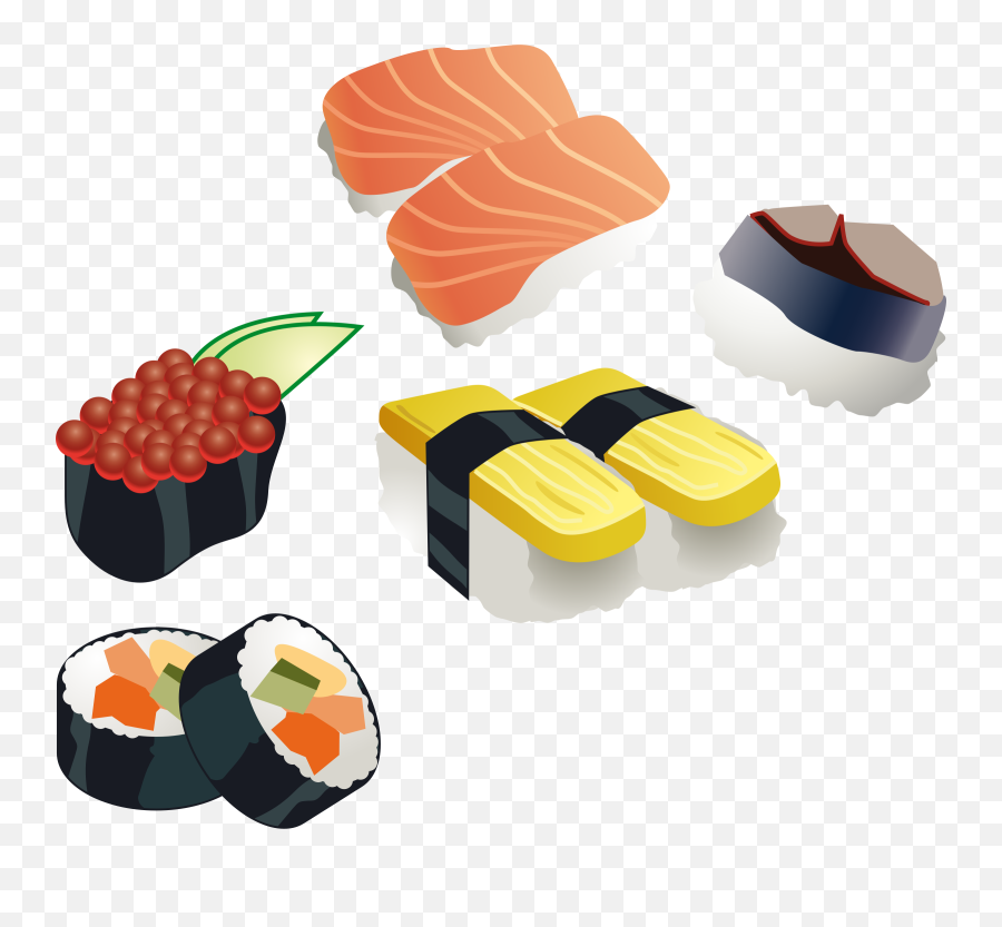 Asian Food Clipart - Sushi Clip Art Emoji,Food Clipart
