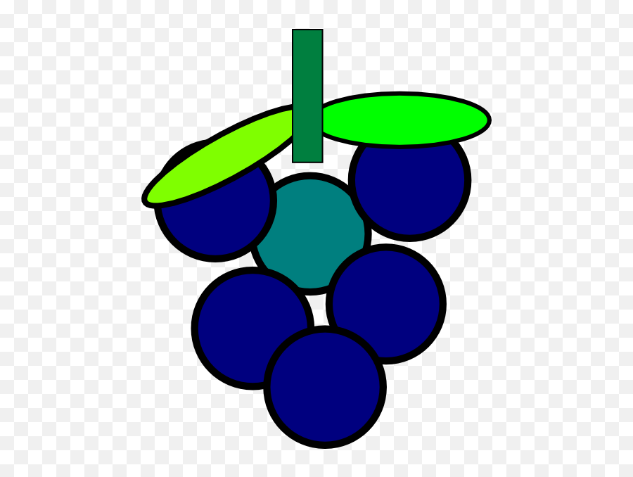 Grapes Clip Art At Clker - 6 Grapes Emoji,Grapes Clipart