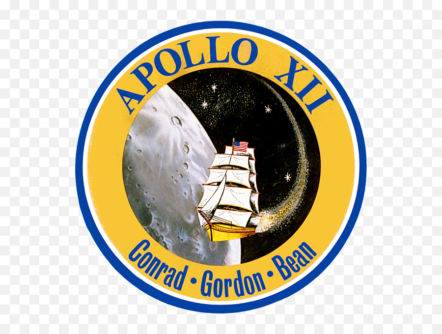 Apoll 12 Mission Logo Greeting Card Emoji,Mission Logo