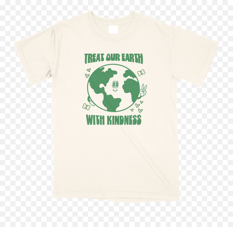 Treat Our Earth With Kindness Comfort Colors T - Shirt Emoji,Super Hero Logo Shirts