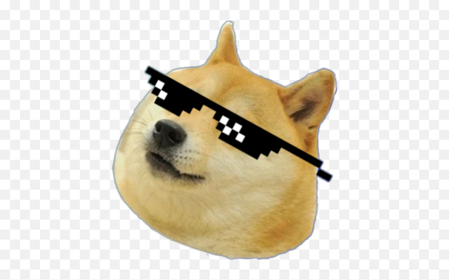 Hd Mlg Doge Png - Doge With Glasses Emoji,Doge Png