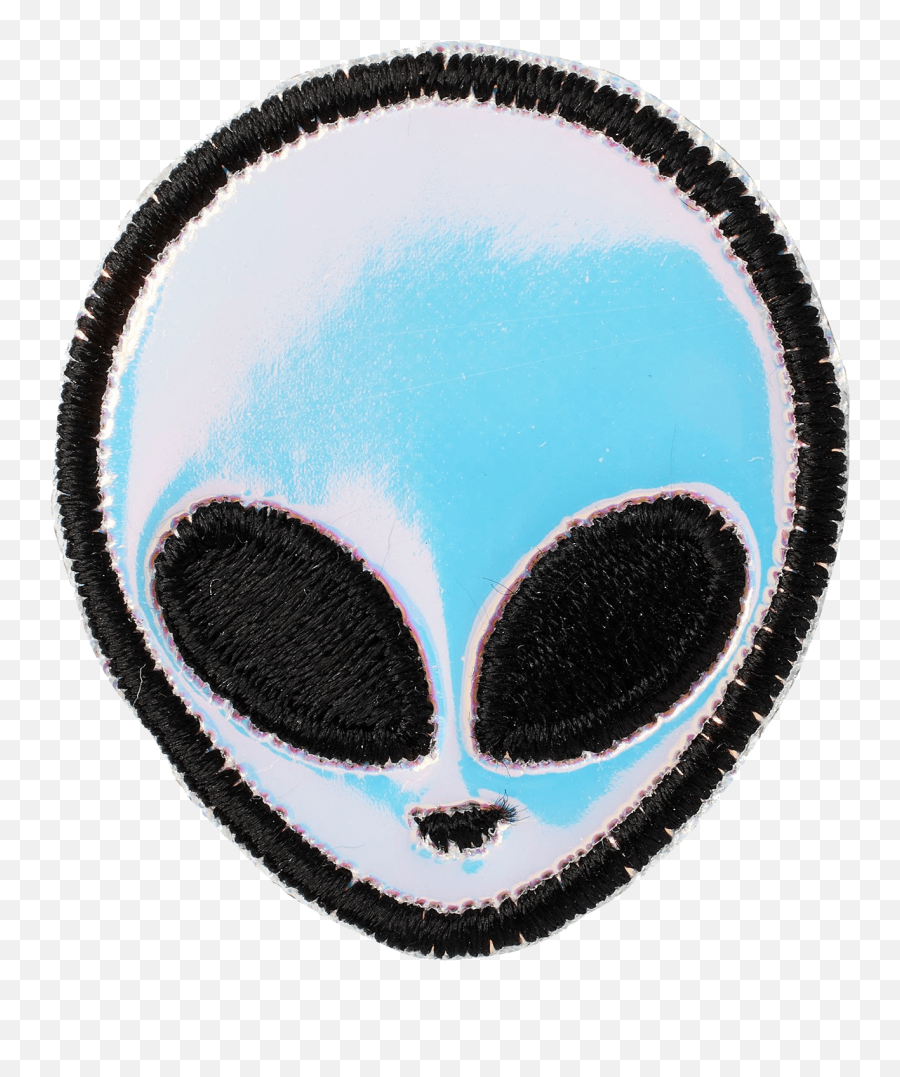 Alien Iridescent Puffy Patch - Puffy Patch Full Size Png Emoji,Alien Face Png