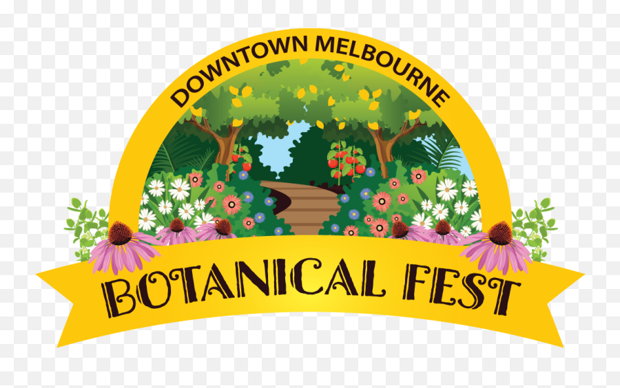 Downtown Melbourne Botanical Fest - Space Coast Living Magazine Emoji,Green And Yellow Flower Logo