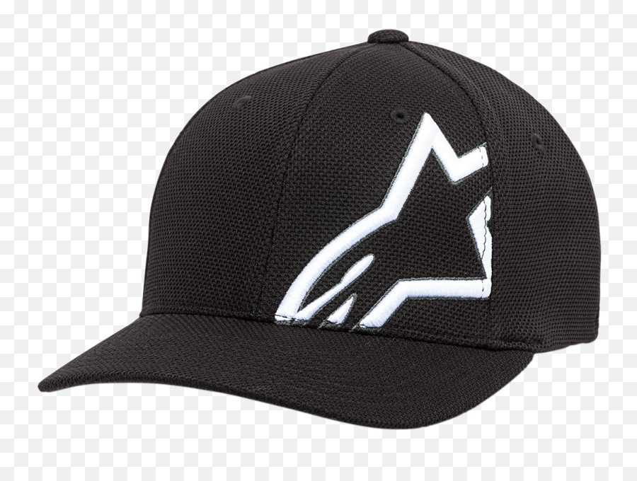 Alpinestars Mens Corporate Stretch Mesh Hat Flexfit Cap Lid Emoji,Flexfit Logo