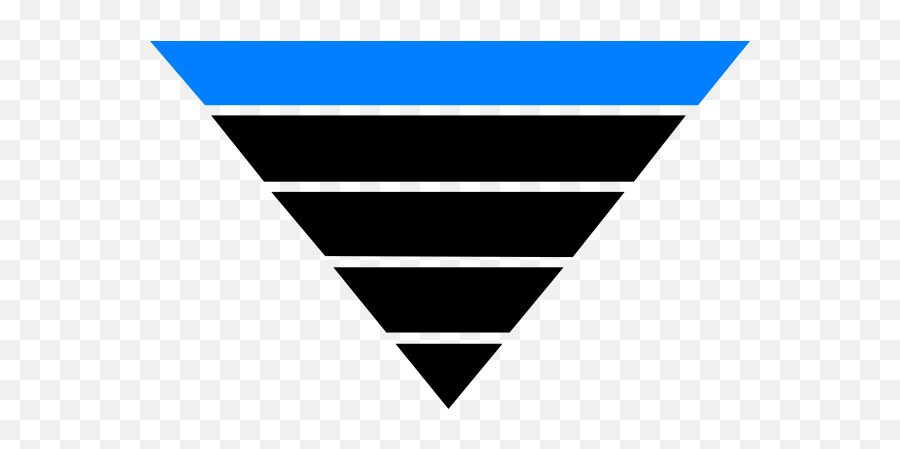 Inverted Pyramid Flat Clip Art At Clkercom - Vector Clip Upside Down Pyramid Png Emoji,Pyramid Clipart