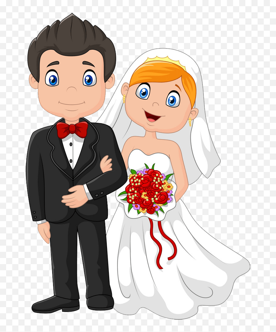 Bride And Groom Clipart - Bride And Groom Clipart Emoji,Bride Clipart
