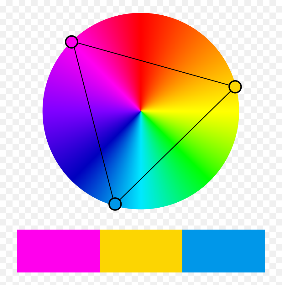 Triadic Colors - Polychromatic Colors Emoji,Logo Color Schemes