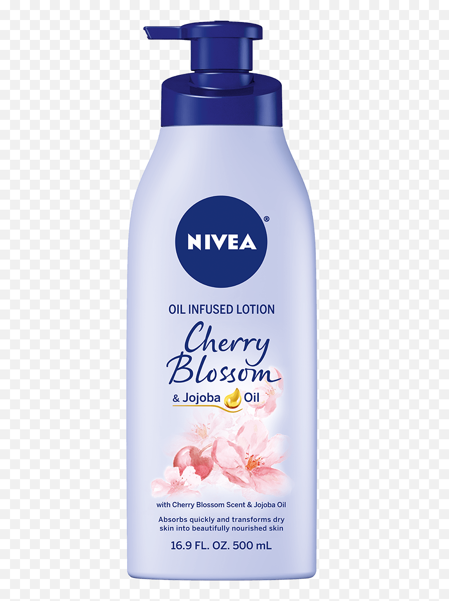 Cherry Blossom And Jojoba Oil Infused Lotion - Nivea Cherry Blossom Lotion Emoji,Cherry Blossom Transparent