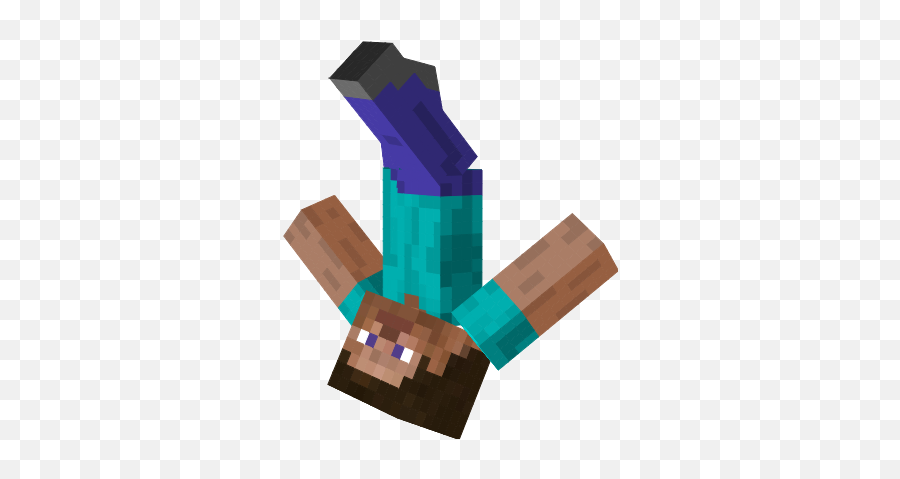 Minecraft Steve Falling Png Image With - Steve Falling Png Emoji,Minecraft Steve Transparent Background