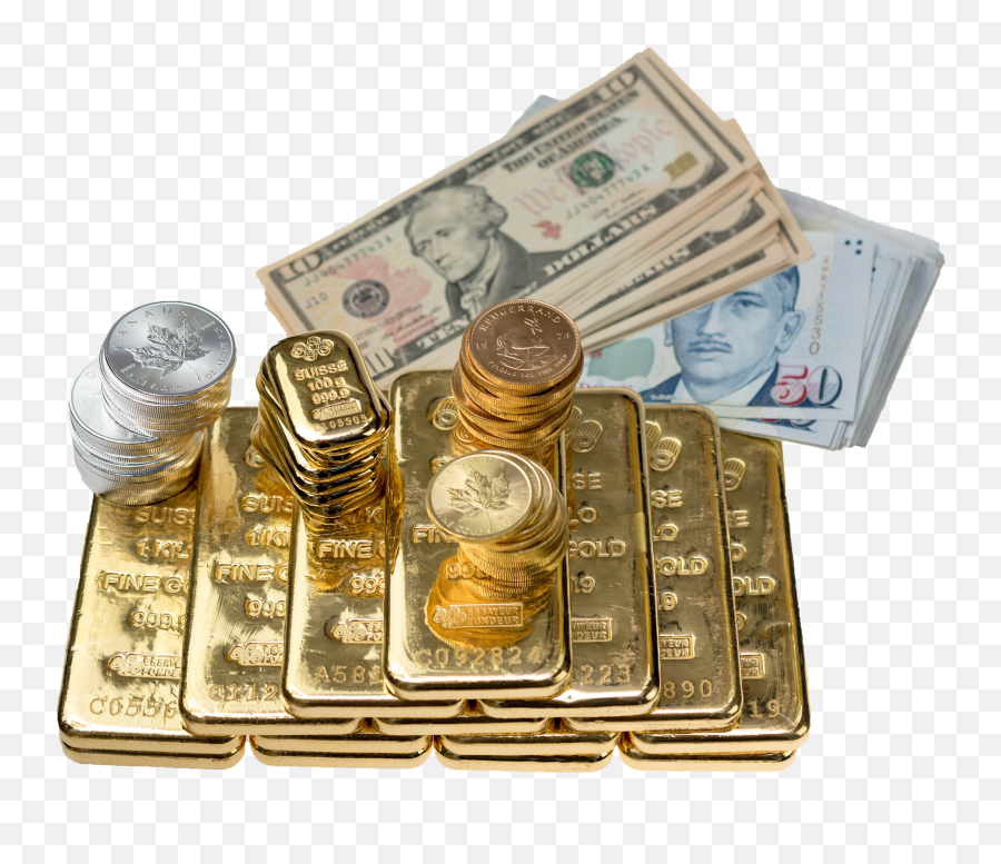 Gold Bar Gold Coin And Money Free Download Transparent Png Emoji,Notes Png