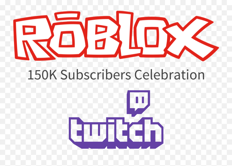 Robloxu0027s 150k Twitch Followers Celebration Png Download - Roblox Emoji,Twitch Logo Size