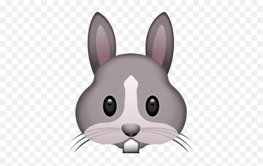 Emoji Clip Art Emoticon Sticker Image - Transparent Background Bunny Emoji Clipart,Bunny Face Clipart