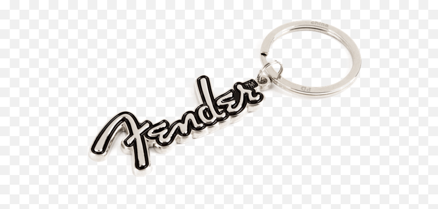 Fender Silver Logo Keychain - 910 0274 000 Emoji,Fender Logo